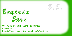 beatrix sari business card